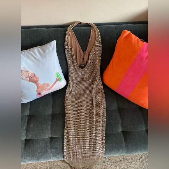 Babyboo Starla Gold Maxi Dress - Picture 6 of 9